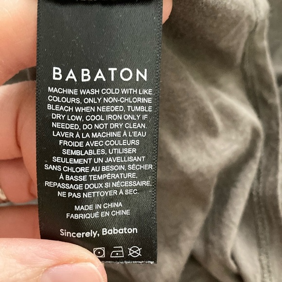 Babaton Grayish/Green T-Shirt - Picture 5 of 6